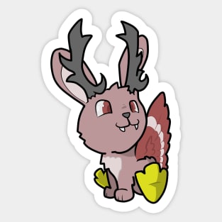 Compendium of Arcane Beasts and Critters - Wolpertinger (textless) Sticker